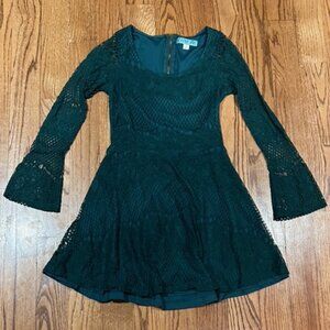 Francesca's Green Lace Dress